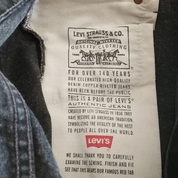 Vintage LEVI'S 551 Black Womens Size 18 Short. Mom Jeans Relaxed Taper. VINTAGE - Picture 3 of 6